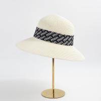 Paille Chapeau de paille de protection solaire Tisser Lettre plus de couleurs pour le choix pièce