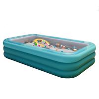 CLORURO DE POLIVINILO Piscina inflable, Sólido, azul,  trozo