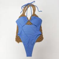 Polyamide Maillot de bain d’une seule pièce Extensible Solide Bleu pièce