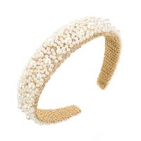 Plastic Pearl & Zinc Alloy Hair Band for women two different colored PC