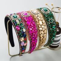 Glass Rhinestone & Cloth & Plastic Pearl & Zinc Alloy & Rhinestone Hair Band for women PC