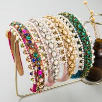 Glass Rhinestone & Cloth & Plastic Pearl & Zinc Alloy Hair Band for women PC