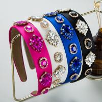 Glass Rhinestone & Cloth & Sponge & Zinc Alloy & Rhinestone Hair Band for women PC