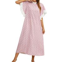 Polyester Robe d’une seule pièce Imprimé rose clair pièce