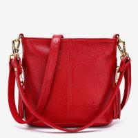 PU Leather Shoulder Bag soft surface & attached with hanging strap PC