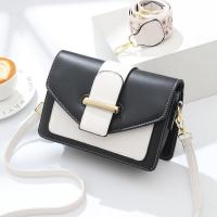 PU Leather Adjustable Strap & Box Bag Shoulder Bag PC