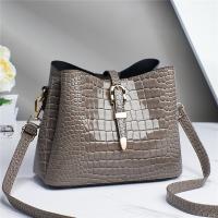 PU Leather Crossbody Bag lacquer finish & large capacity crocodile grain PC