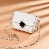 PU Leather Crossbody Bag with chain & soft surface PC