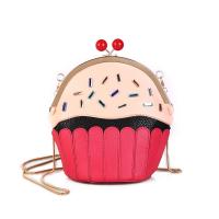 PU Leather Easy Matching Crossbody Bag Cute ice cream PC