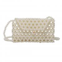 PVC Easy Matching & Weave Crossbody Bag hollow white PC