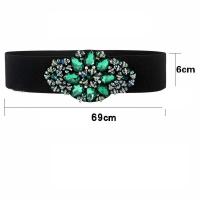 Crystal Glass & PU Leather & Rhinestone & Nylon & Polyester Easy Matching Fashion Belt flexible  PC