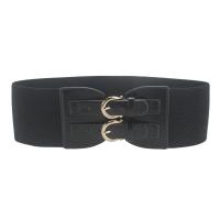 PU Leather & Zinc Alloy & Nylon & Polyester Easy Matching & Vintage Fashion Belt flexible gold color plated Solid PC