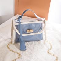 PU Leather Handbag with chain & soft surface PC