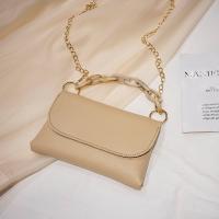 PU Leather Handbag with chain & soft surface PC