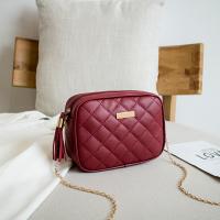 PU Leather Crossbody Bag with chain & soft surface PC