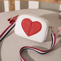 PU Leather Crossbody Bag contrast color & soft surface PC