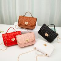 PU Leather Box Bag Handbag with chain PC