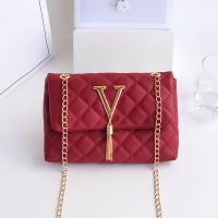 PU Leather Shoulder Bag with chain & soft surface PC