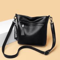 PU Leather Bucket Bag Shoulder Bag large capacity & soft surface PC