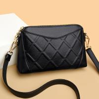 PU Leather Shoulder Bag with extra hanging strap & soft surface PC