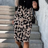 Polyester Jupe Imprimé Leopard pièce