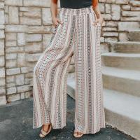 Viscose Fiber Women Long Trousers & loose printed PC