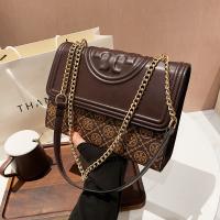 PU Leather Shoulder Bag with chain & soft surface PC