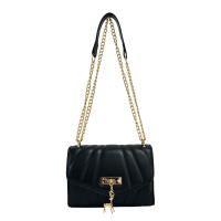 PU Leather Box Bag Shoulder Bag with chain & soft surface Solid PC