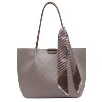 PU Leather Tote Bag Shoulder Bag large capacity & soft surface Solid PC