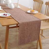 Polyester Tassels Table Runner durable & dustproof & waterproof Solid PC