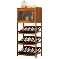 Bamboo Storage Rack Wine Rack for storage patchwork Solid PC