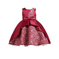 Polyester Robe d’une seule pièce de fille Floral plus de couleurs pour le choix pièce