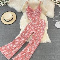 Polyester Frauen Casual Set, Gedruckt, Floral, mehr Farben zur Auswahl, :,  Festgelegt