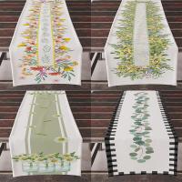 Linen Table Runner dustproof & anti-skidding & waterproof printed PC