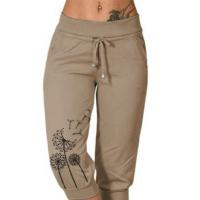 Cotton Women Capri Pants & loose printed PC