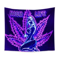 Polyester Tapestry for home decoration purple PC