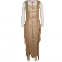 Acrylic Tassels Beach Dress & hollow PC