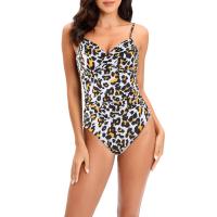 Spandex & Polyester One-piece Swimsuit & padded printed PC