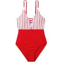 Polyamide & Polyester Maillot de bain d’une seule pièce Imprimé Rayé Rouge pièce