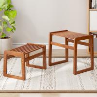 Moso Bamboo Multifunction Stool thickening Dark Brown PC