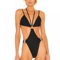 Poliestere Monokini (Něm.) Patchwork Pevné Nero kus