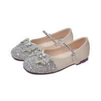 Tendon de boeuf & PU Cuir Chaussures pour enfants Sequins en plastique plus de couleurs pour le choix Paire