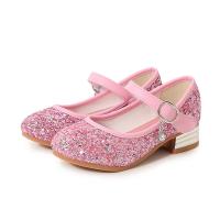 Tendon de boeuf & PU Cuir Chaussures pour enfants Sequins en plastique Solide plus de couleurs pour le choix Paire