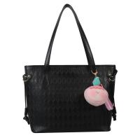 PU Leather Tote Bag Shoulder Bag soft surface Solid PC