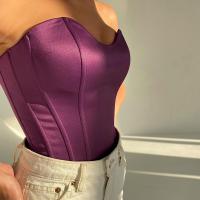 Satin & Polyester Tube Top, Solide, mehr Farben zur Auswahl,  Stück