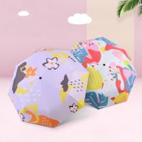 Steel & Vinyl foldable & Waterproof Umbrella sun protection printed PC