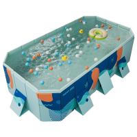 PVC foldable Inflatable Pool printed blue PC