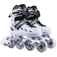 PVC adjustable Roller Skates & unisex PU Rubber & Aluminium Alloy & Cotton printed letter Pair