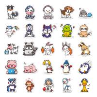 Pressure-Sensitive Adhesive & PVC Adhesive & Waterproof Decorative Sticker Cute mixed colors  Set