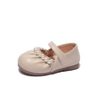 Rubber & PU Leather Hook and Loop Girl Moccasin Gommino Pair